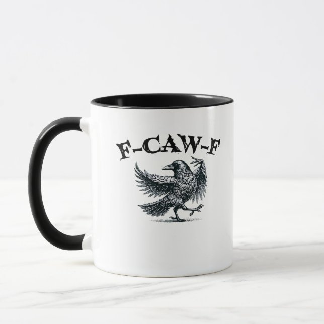 Mug F-Caw-F Retro Style (Gauche)