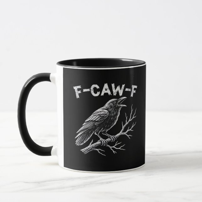 Mug F-Caw-F Style Rétro Classique (Gauche)