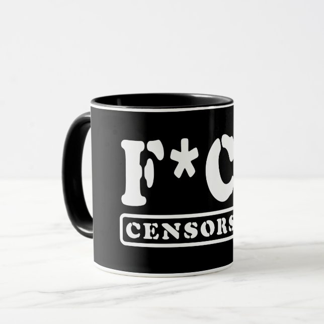 MUG F*CK CENSORSHIP (Devant gauche)