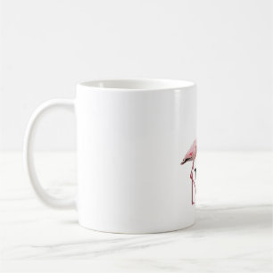 Mug F est pour le Flamant rose