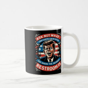 Mug F. Kennedy Funny Patriotic Toilet 4 juillet