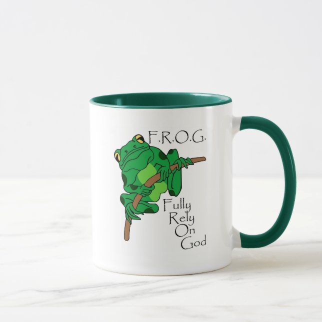 Mug F.R.O.G. Comptez entièrement sur Dieu #1 (Droite)