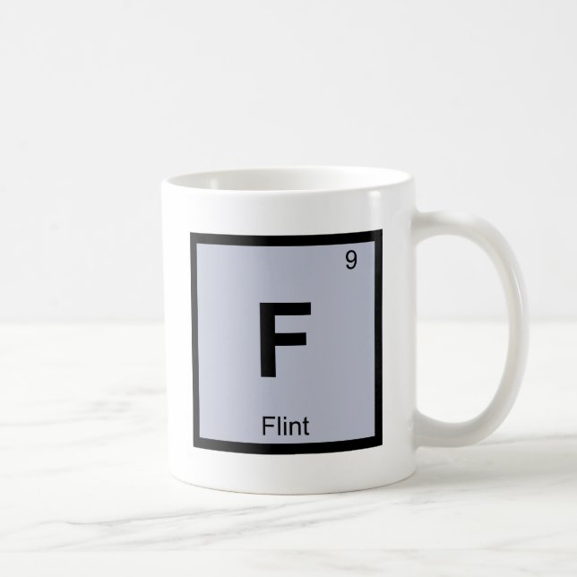 Mug F - Symbole de Tableau périodique de chimie du (Droite)