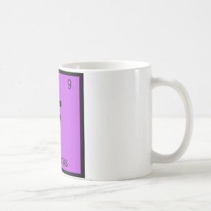 Mug F - Symbole de tableau périodique de la chimie de