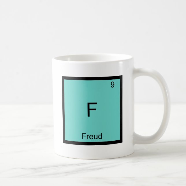 Mug F - T-shirt drôle de symbole d'élément de chimie (Droite)