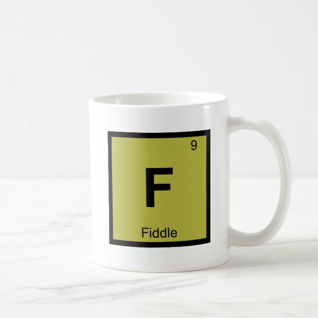 Mug F - Table périodique de la chimie de la musique de (Droite)