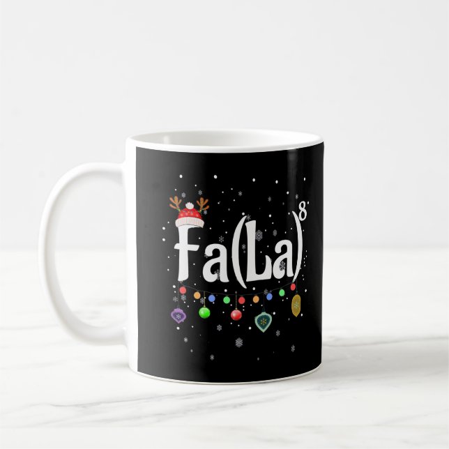 Mug Fa (La)8 Drôle Noël Père Noël Fa La Math Cadeau Pr (Gauche)