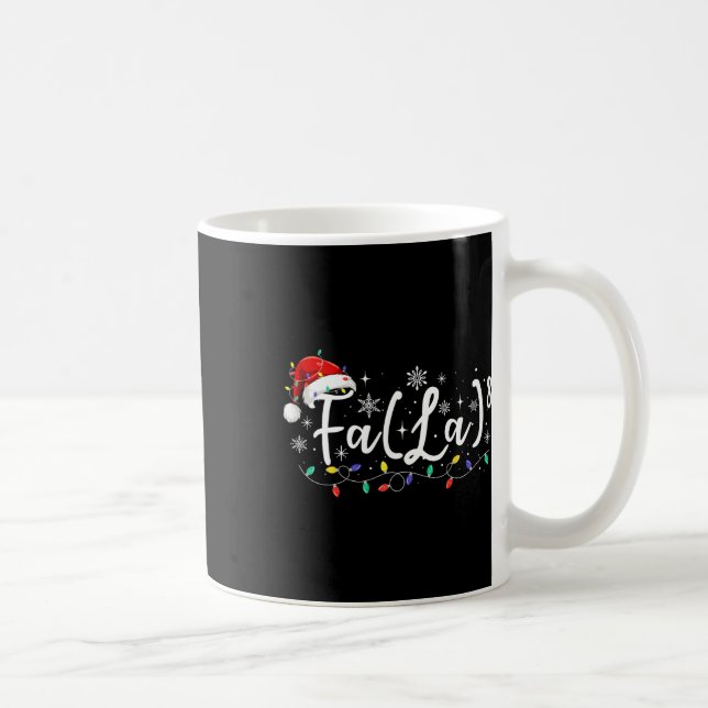 Mug Fa (la)8 Funky Christmas Père Noël Fa La Math Ense (Droite)