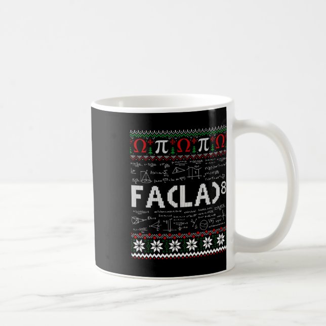 Mug Fa (la)8 Funky Christmas Père Noël Fa La Math Ense (Droite)