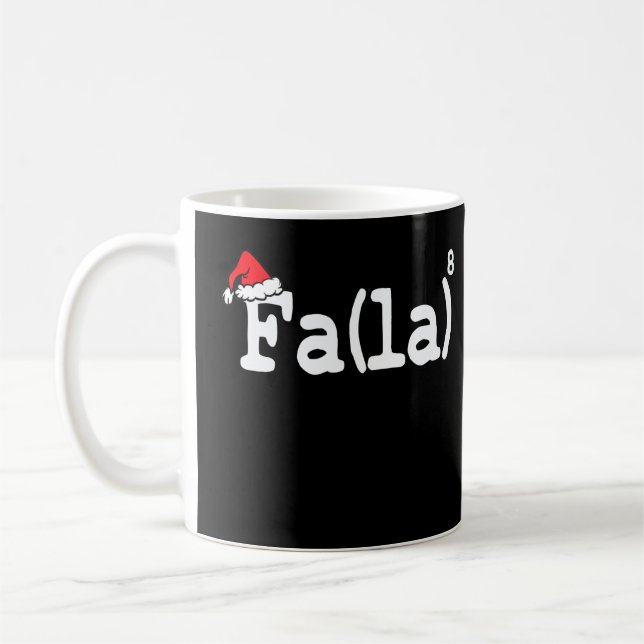 Mug Fa La 8 Shirt - Maîtrise Enseignant Noël Fa La (Gauche)