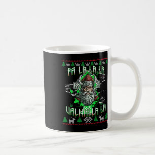 Mug Fa La 8 Valhalla Santa Hat Viking Crâne Noël
