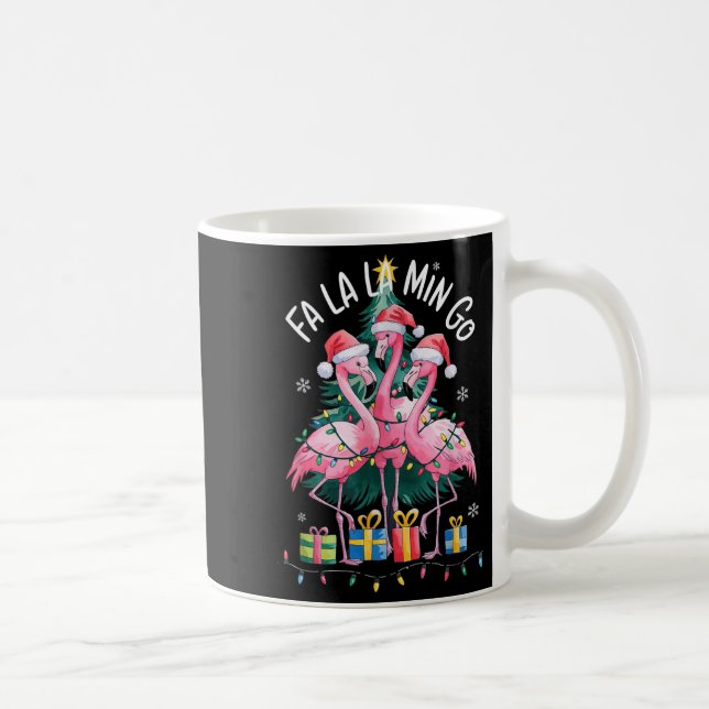 Mug Fa La La La Mingo Flamingo Christmas Shirt Women K (Droite)