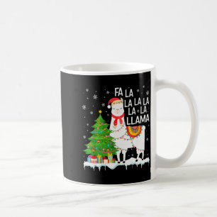 Mug Fa La La Lama de Noël Drôle de Xmas Pyjama Animal