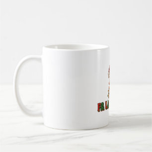 Mug Fa La La Llama Art typographique de Noël
