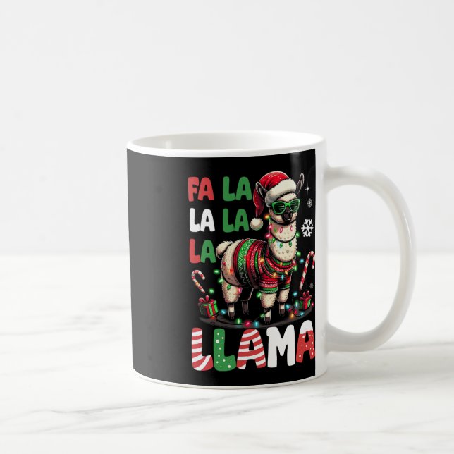 Mug Fa La Llama Funny Llama Amoureux des animaux de No (Droite)