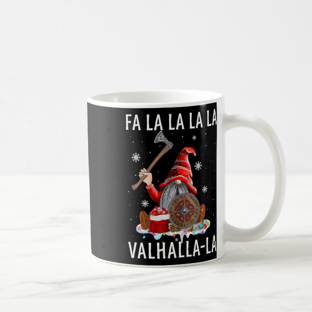 Mug Fa La Valhalla Xmas Gnome Beard Viking Arme C (Droite)