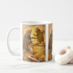 Mug Fable vintage d’Ésope, la souris des champs, la so