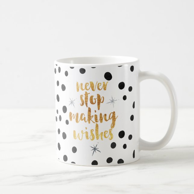 Mug Fabrication de la citation de souhaits (Droite)