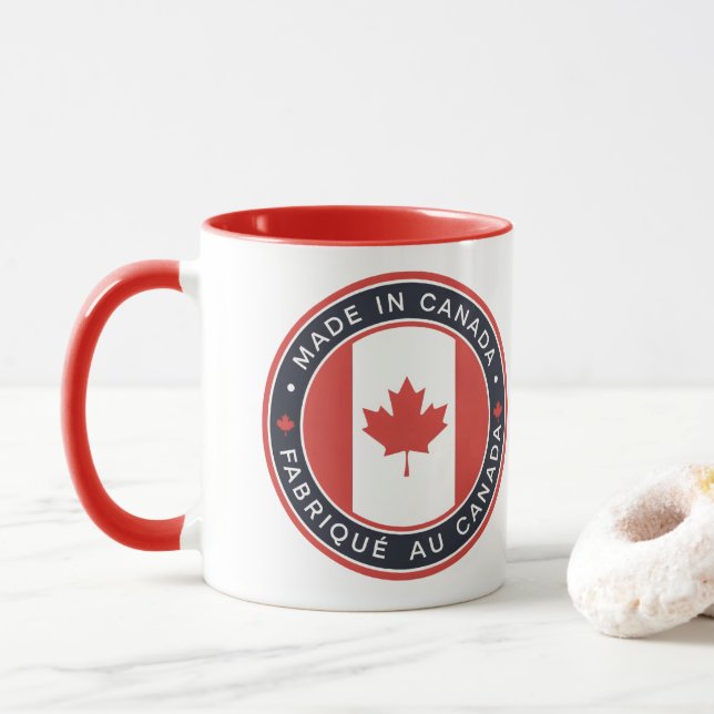 Mug Fabriqué au Canada (Avec donut)