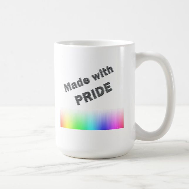 Mug Fabriqué avec fierté (Droite)