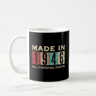 Mug Fabriqué En 1946 76 76E Anniversaire Tout Original