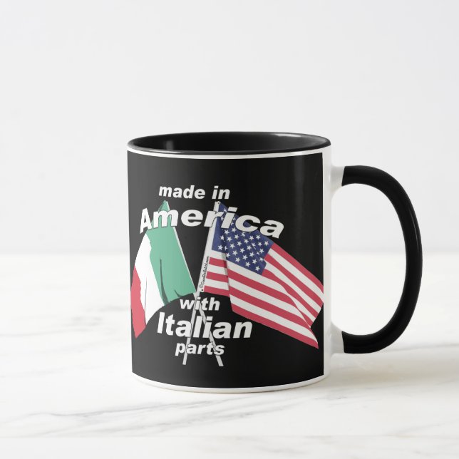 Mug Fabriqué en Amérique avec les pièces italiennes (Droite)