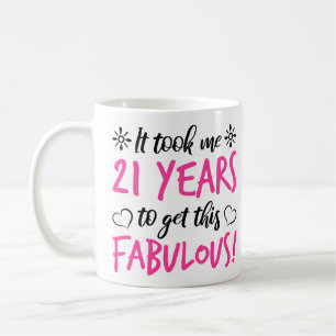 Mug Fabuleux 21e anniversaire