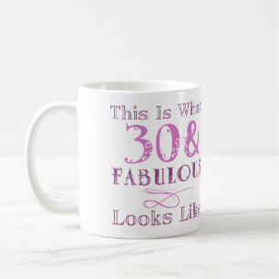Mug Fabuleux 30e anniversaire pour elle