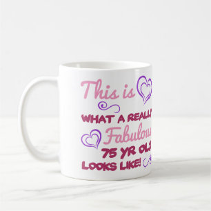Mug Fabuleux 75e anniversaire pour les femmes