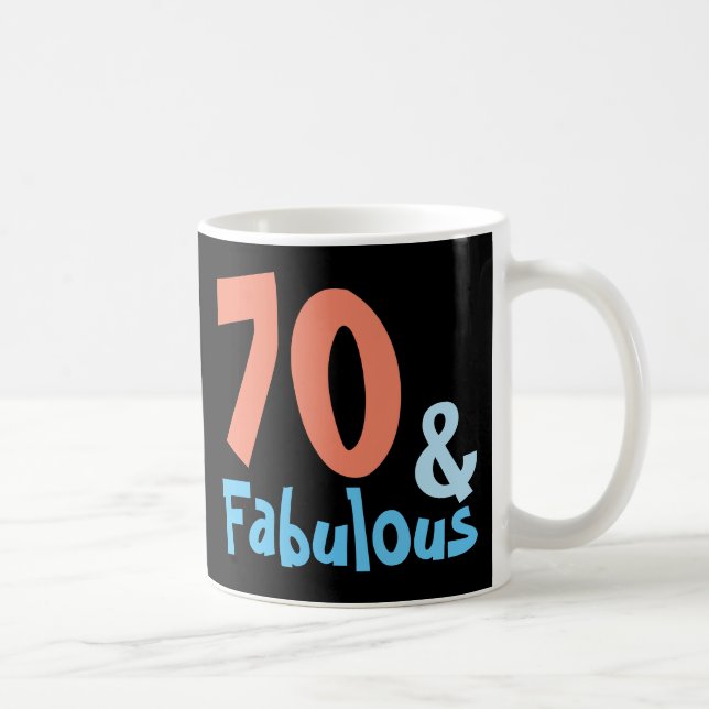 Mug Fabuleux Black Retro Anniversaire (Droite)