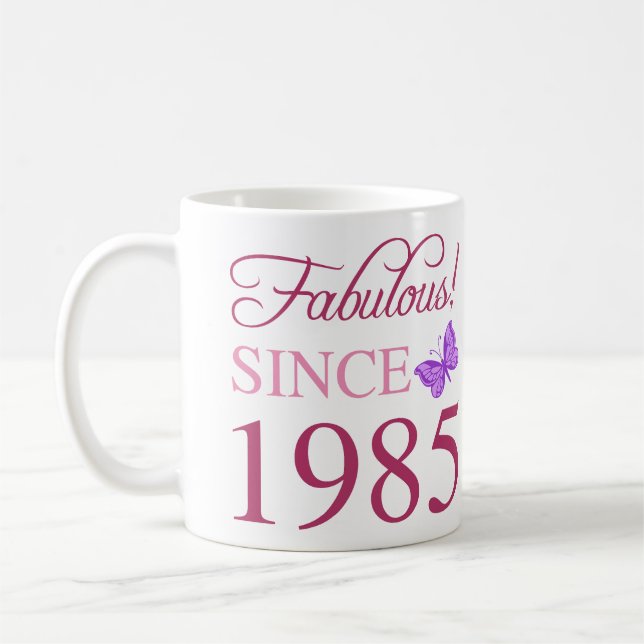 Mug Fabuleux depuis 1985 40e anniversaire (Gauche)