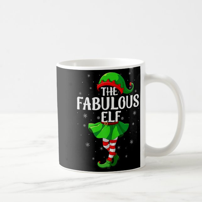 Mug Fabulous Elf Christmas Girls Women Elf Squad Xmas  (Droite)