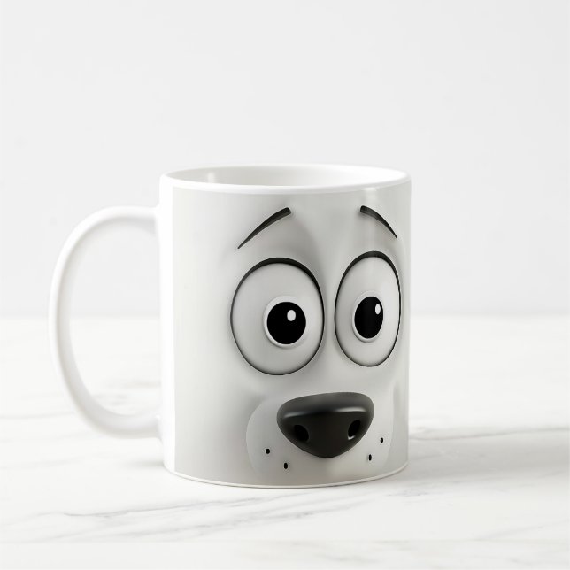Mug Face de chien Sarcastique 3D (Gauche)