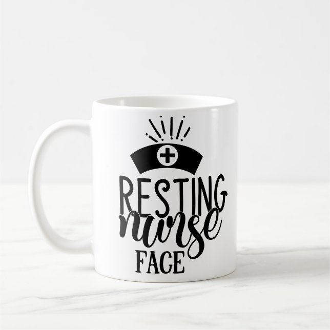 Mug Face de l'infirmière de repos (Gauche)