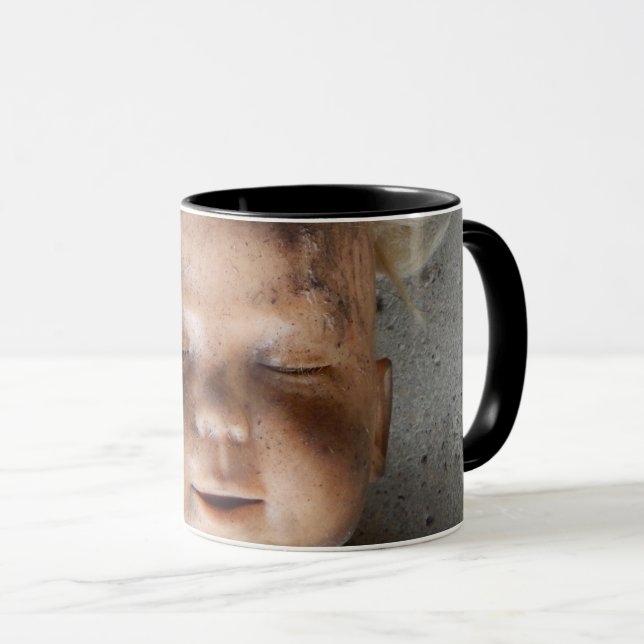 Mug Face de poupée grungy (Devant droit)