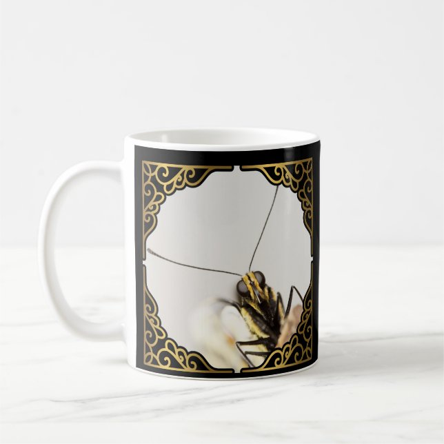 Mug Face du papillon - Monarque de fermeture (Gauche)