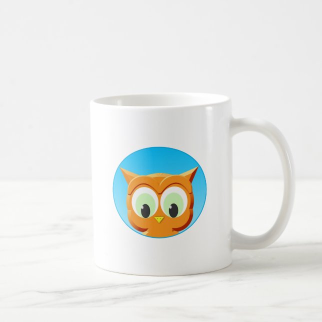 Mug Face D'Une Petite Chouette (Droite)