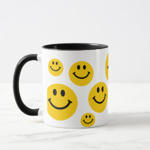 Mug Face Jaune rétro