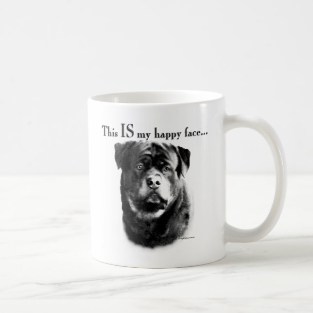 Mug Face joyeux de Rottweiler (Droite)