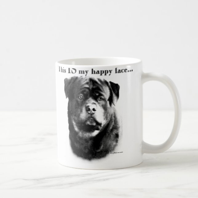 Mug Face joyeux de Rottweiler (Droite)