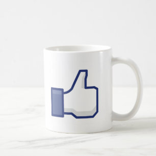 Mug Facebook aiment le bouton