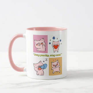 Mug faces de devis de porc