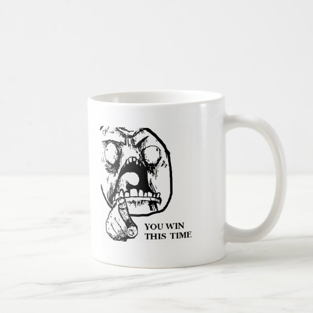 Mug Fâché vous gagnez ce visage de fois (Droite)