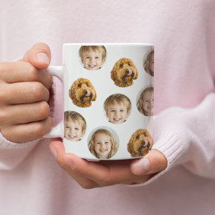 Mug faciale personnalisée à trois photos   Cadeau 
