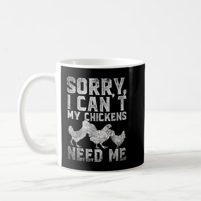 Mug Facile Distrait Caoutchouc Poulet Drôle Chic Caout (Gauche)