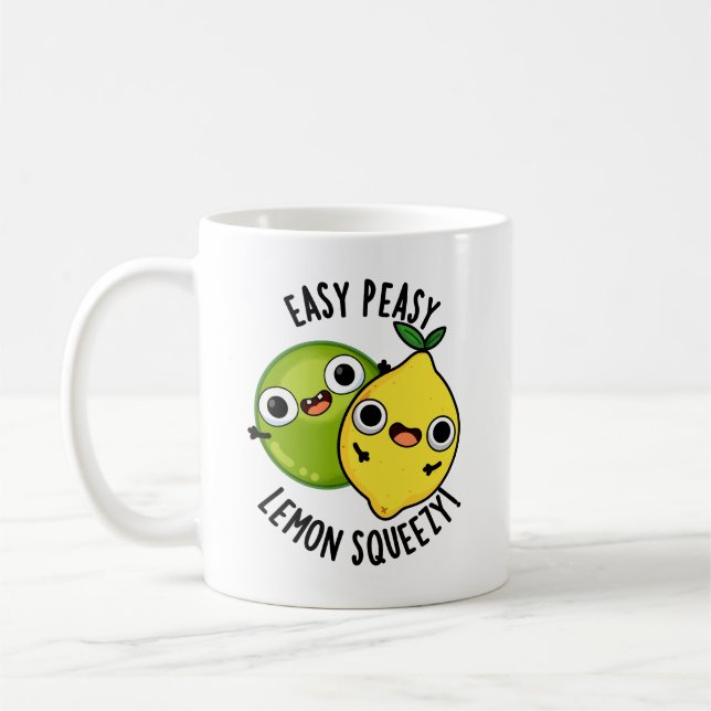 Mug Facile Petit Citron Facile Jeu de Mots sur les Fru (Gauche)