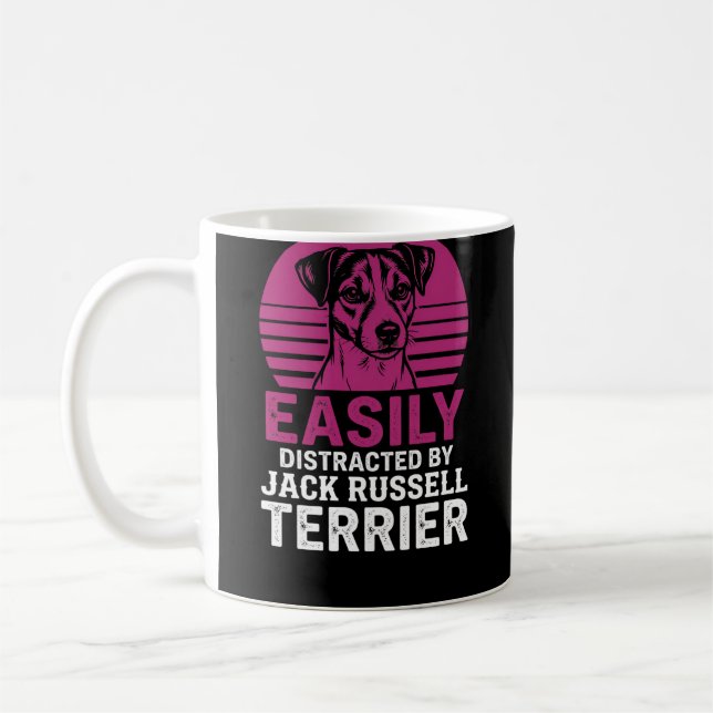 Mug Facilement Distrait Par Jack Russell Terrier (Gauche)