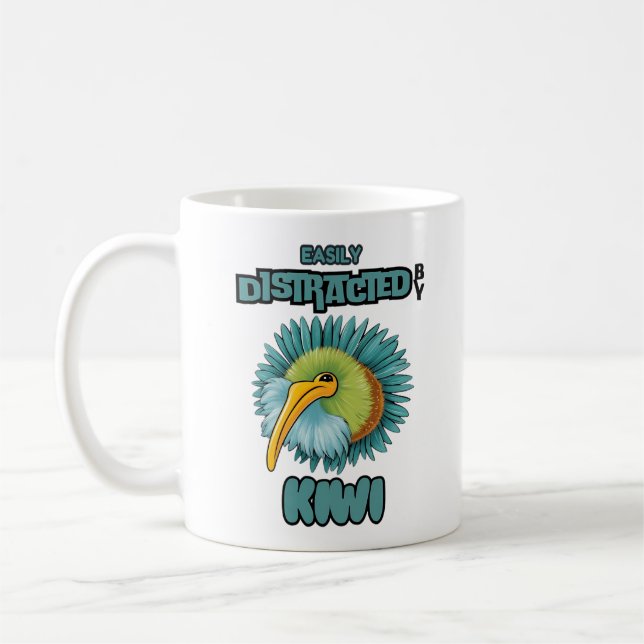 Mug Facilement distrait par kiwi (Gauche)