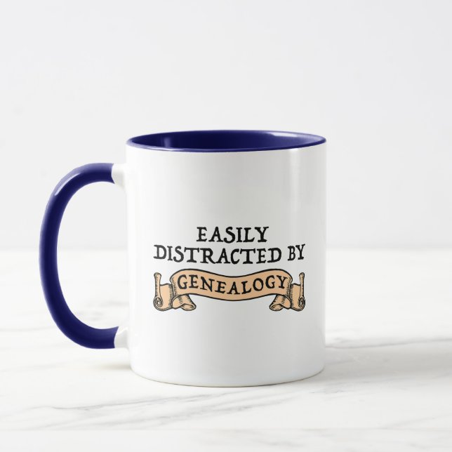 Mug Facilement Distrait Par La Généalogie (Gauche)