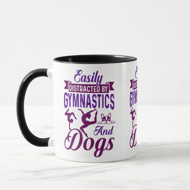 Mug Facilement distrait par la gymnastique et les chie (Gauche)